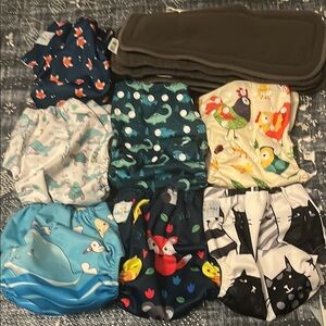 Colorful Animal Print Kids Diaper Covers